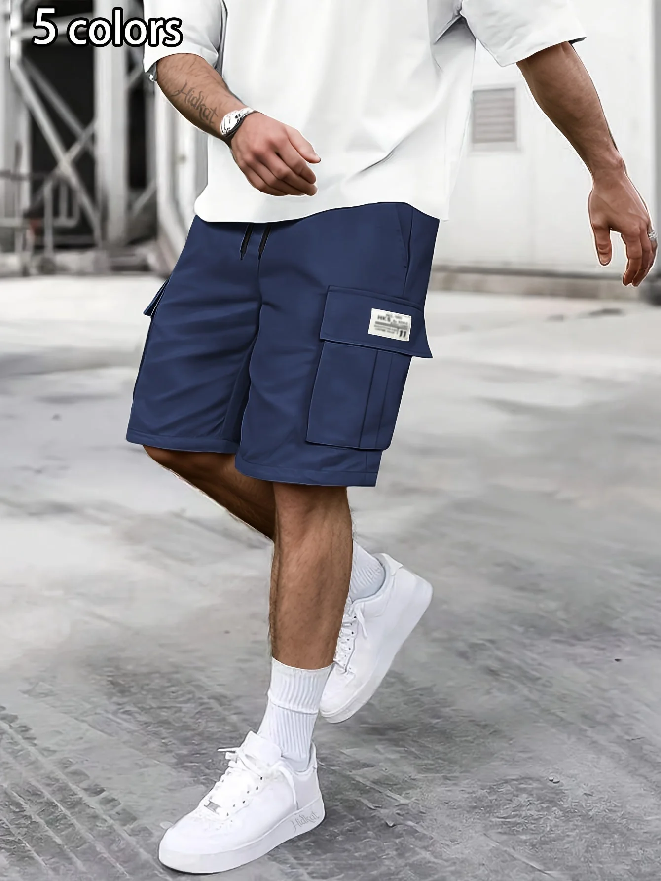 Short cargo décontracté pour homme avec poches multiples – Style urbain polyvalent - Image 6