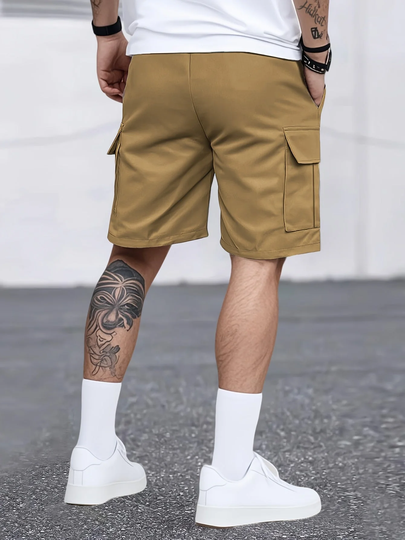 Short cargo décontracté pour homme avec poches multiples – Style urbain polyvalent - Image 7