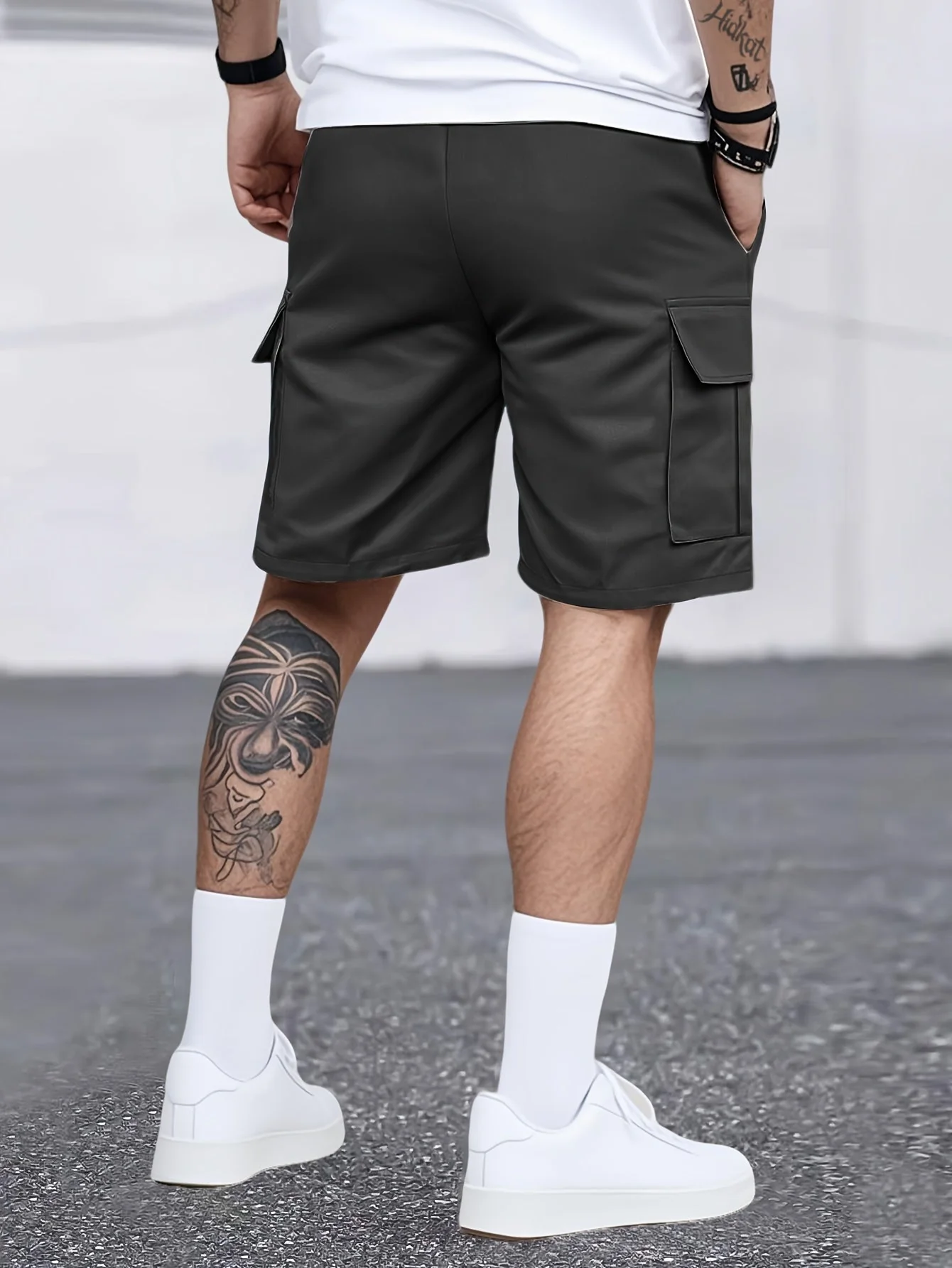 Short cargo décontracté pour homme avec poches multiples – Style urbain polyvalent - Image 8