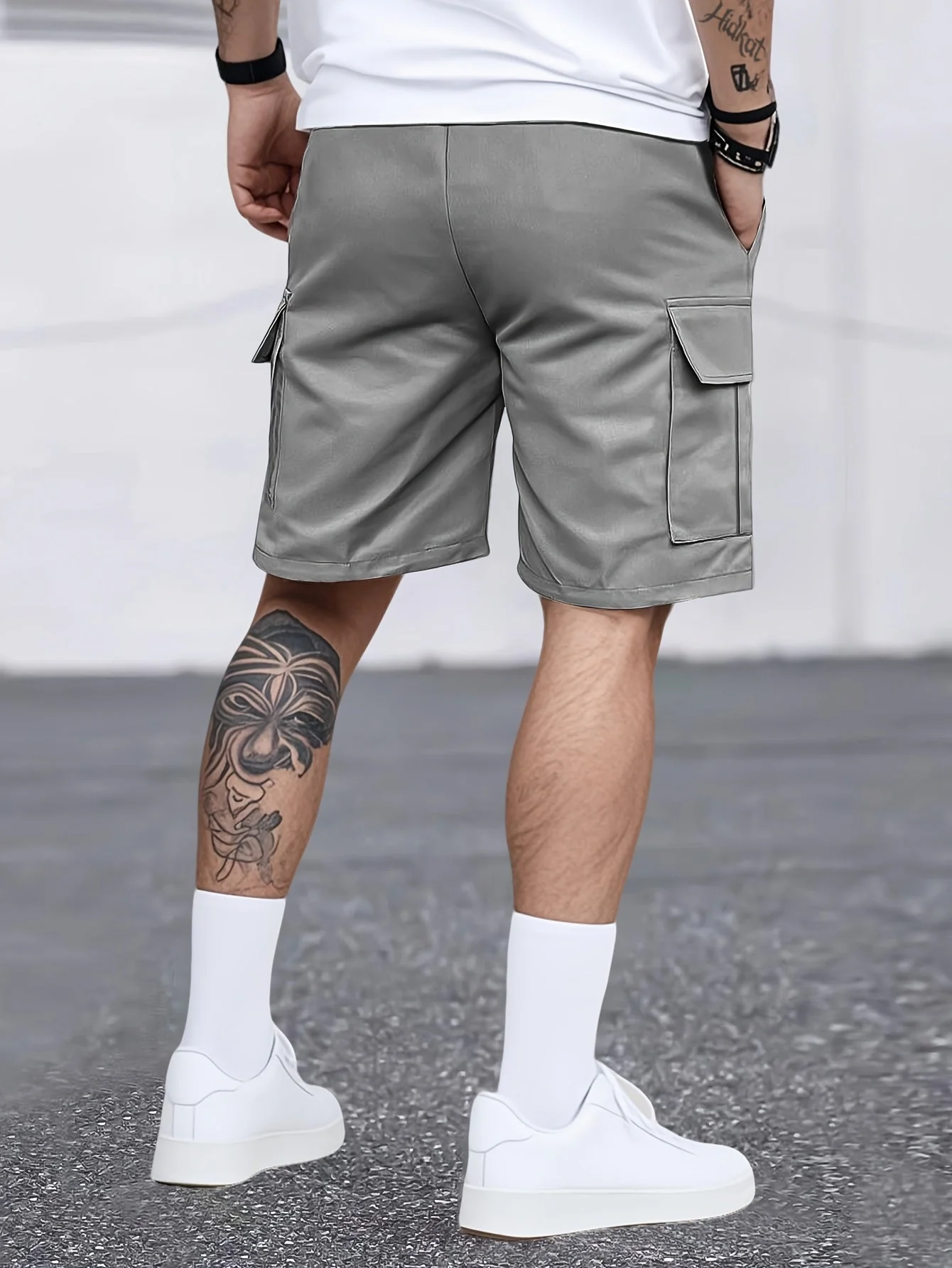 Short cargo décontracté pour homme avec poches multiples – Style urbain polyvalent - Image 9