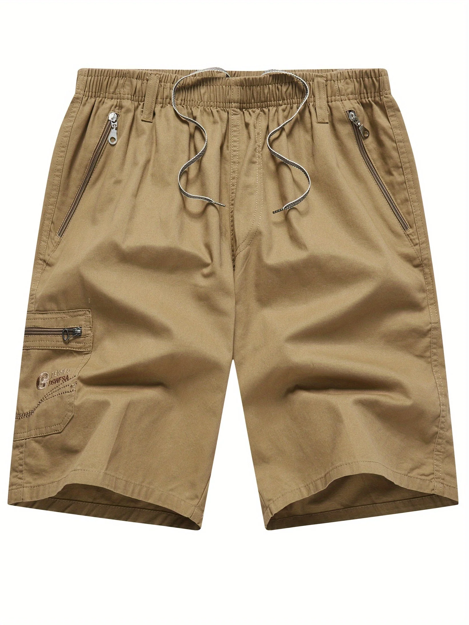 Short cargo décontracté pour homme avec poches zippées – Style urbain polyvalent - Image 9