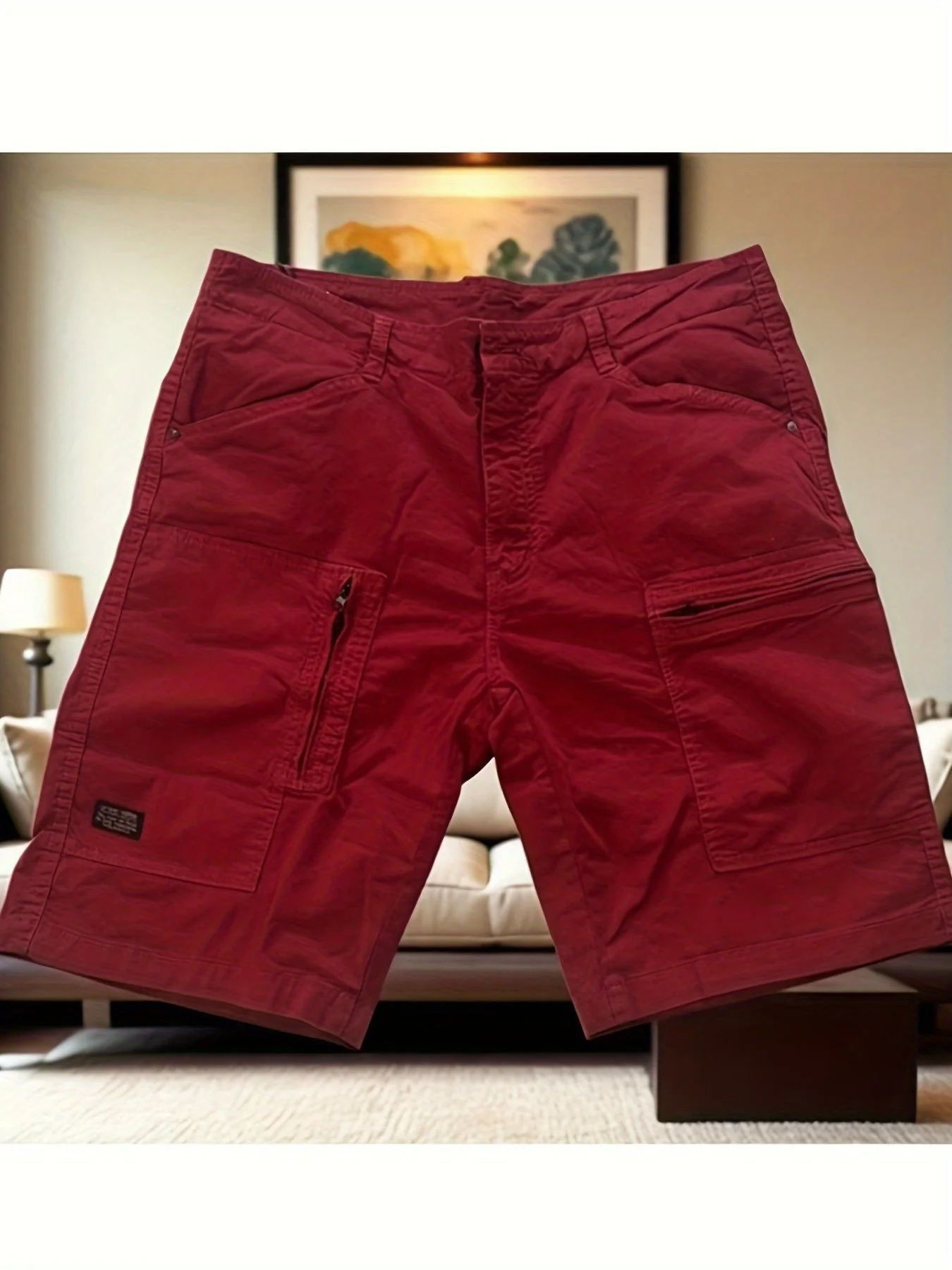 Short cargo décontracté pour homme style utilitaire - Idéal pour les loisirs et les week-ends - Image 2