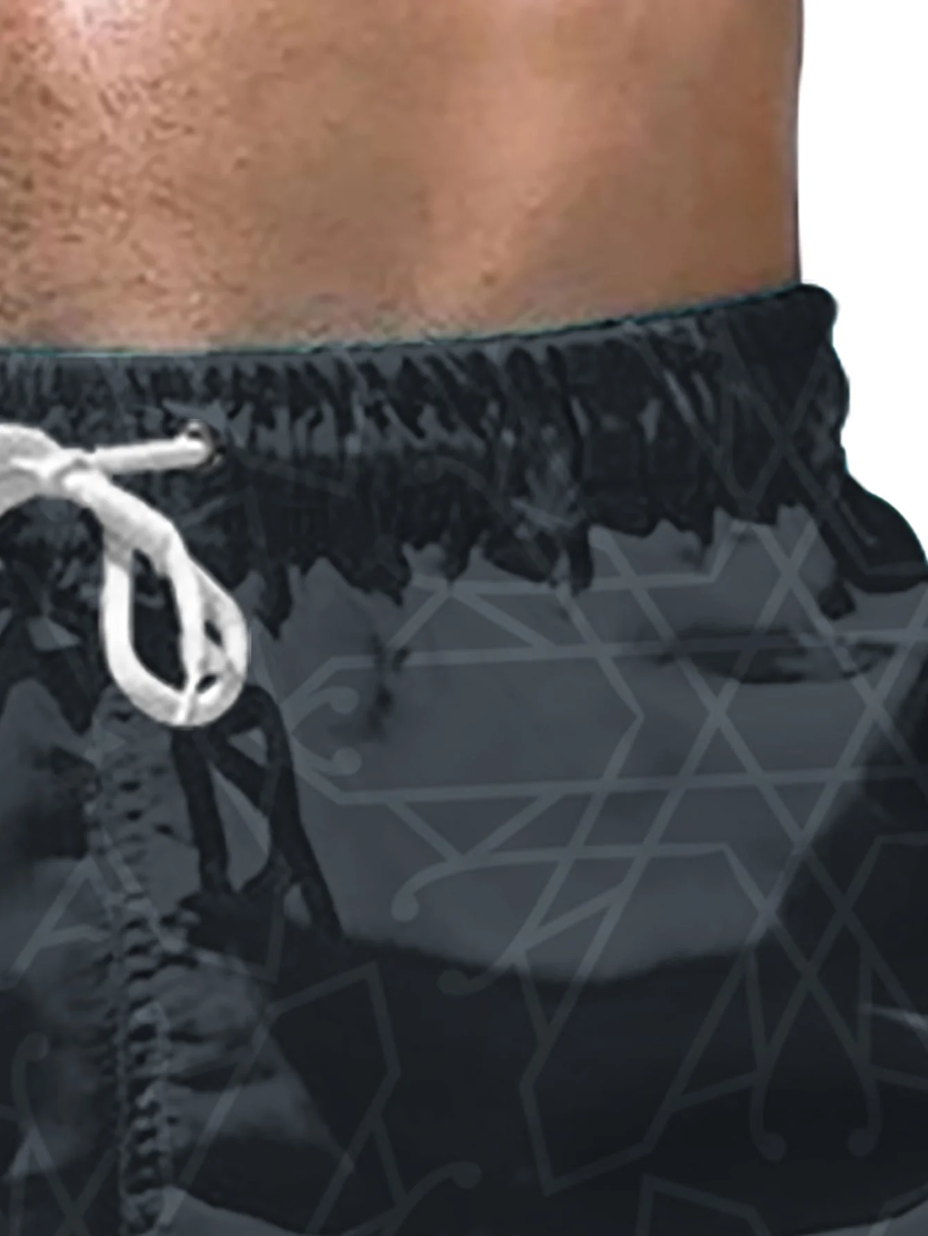 Short de Bain Homme Style Décontracté à Motif Graphique pour Plage et Piscine - Image 5