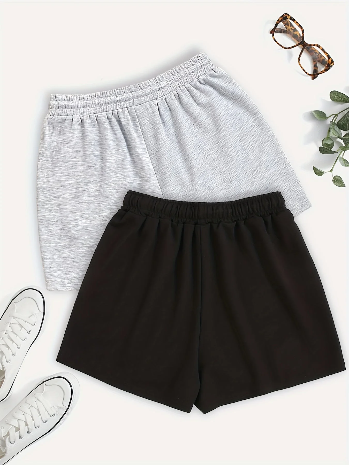 Short de sport décontracté pour femme avec taille élastique et cordon, idéal pour l'été et les loisirs - Image 7