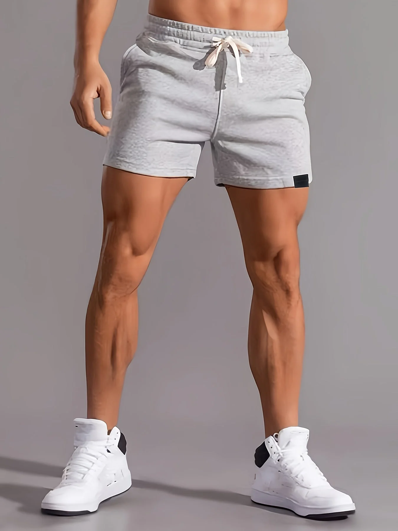 Short de sport pour homme ajusté style urbain fitness - Image 2