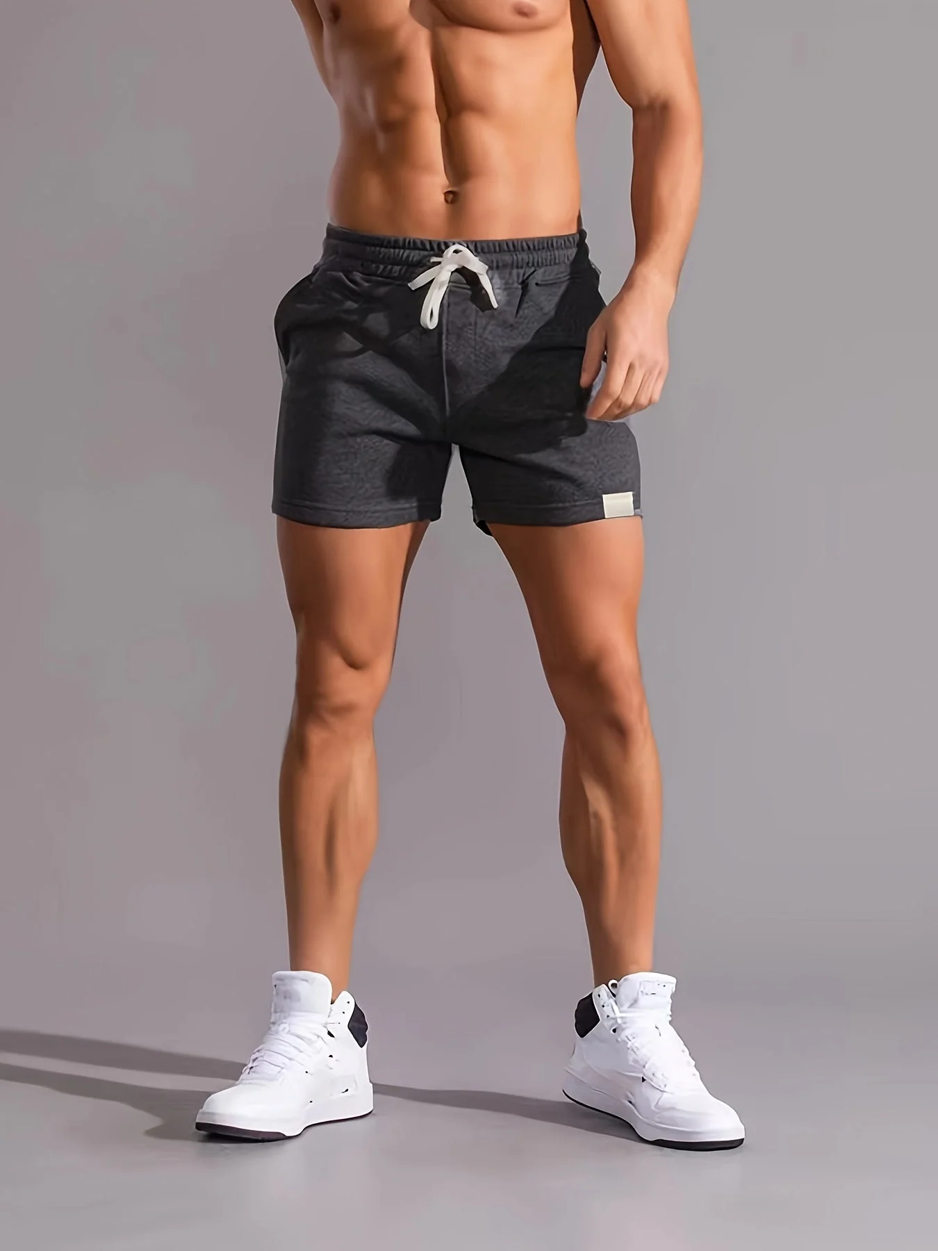 Short de sport pour homme ajusté style urbain fitness - Image 4