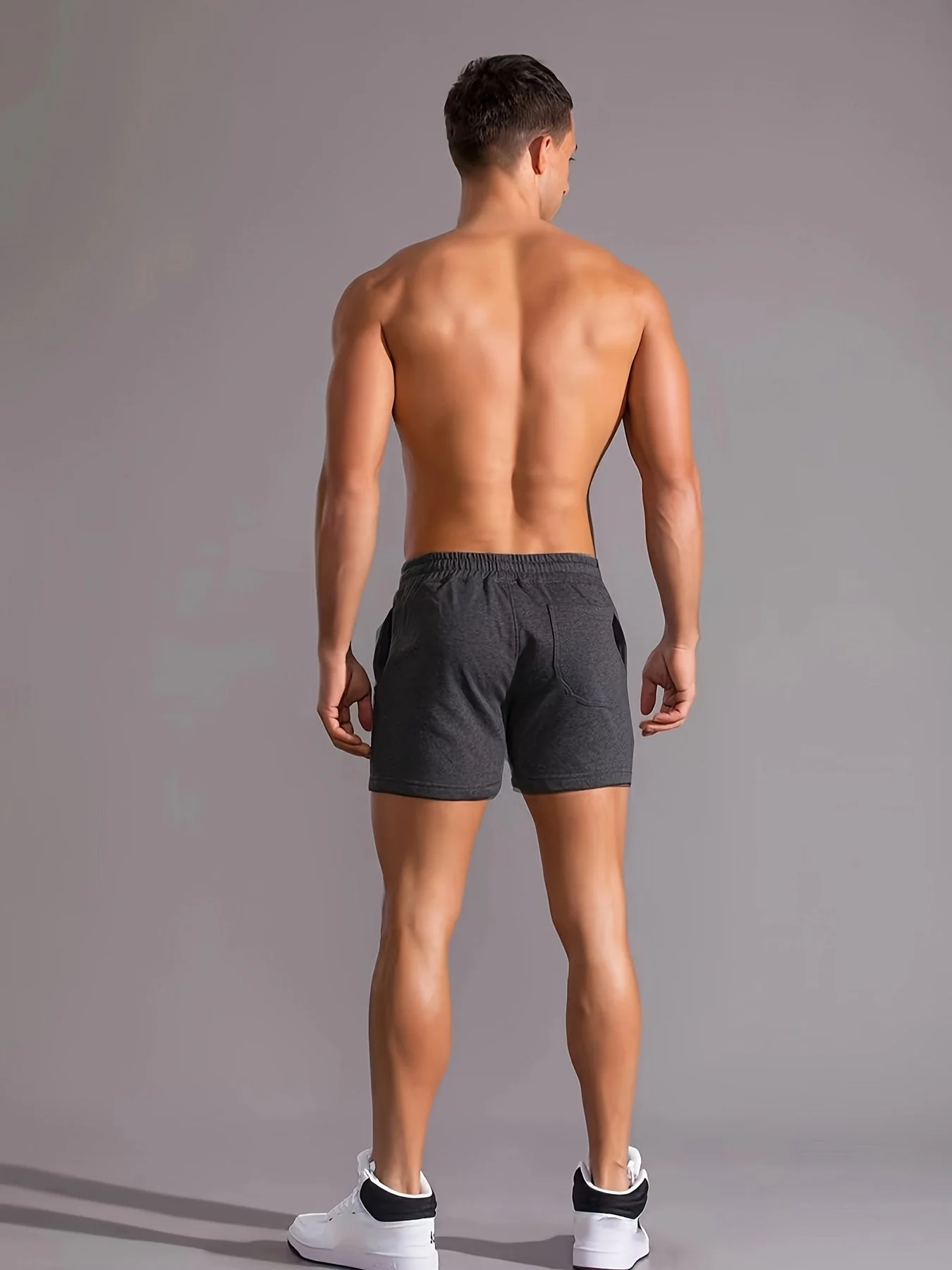 Short de sport pour homme ajusté style urbain fitness - Image 8