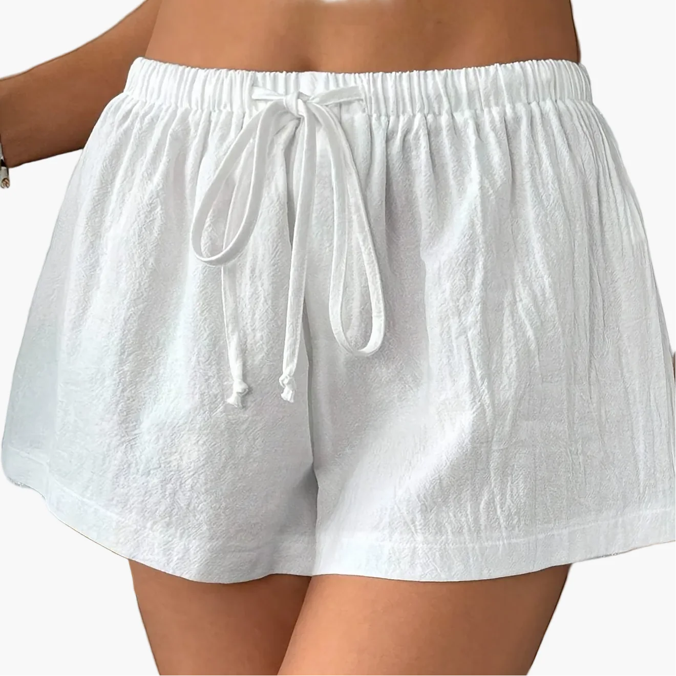 Short décontracté pour femme à taille haute avec cordon, style estival pour la maison et les sorties - Image 11