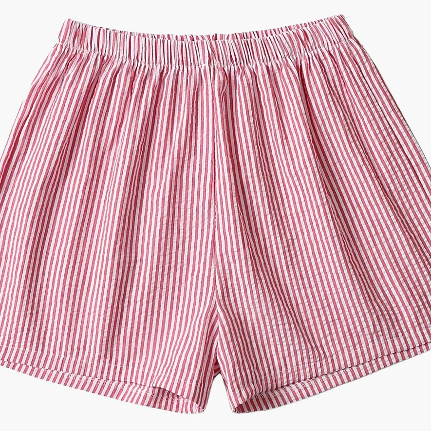 Short élégant à rayures pour femme, style décontracté idéal pour l'été - Image 12