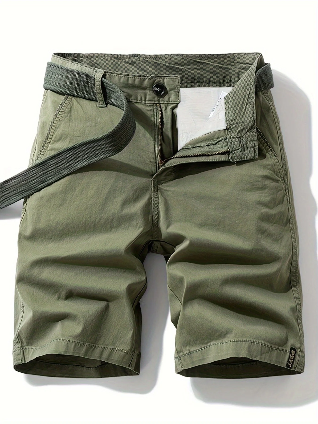 Shorts casuals pour homme avec ceinture – style décontracté été - Image 2
