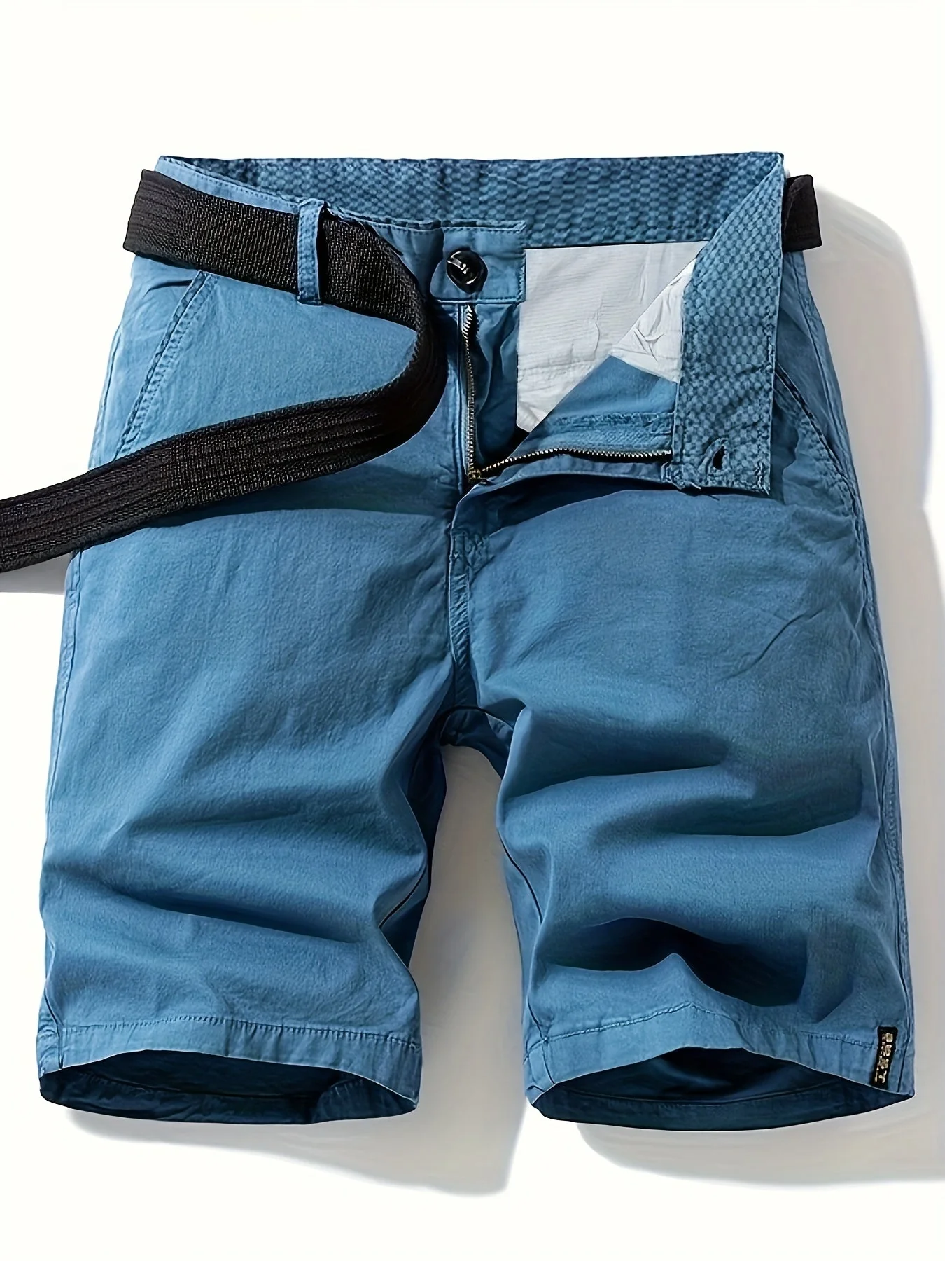 Shorts casuals pour homme avec ceinture – style décontracté été - Image 3