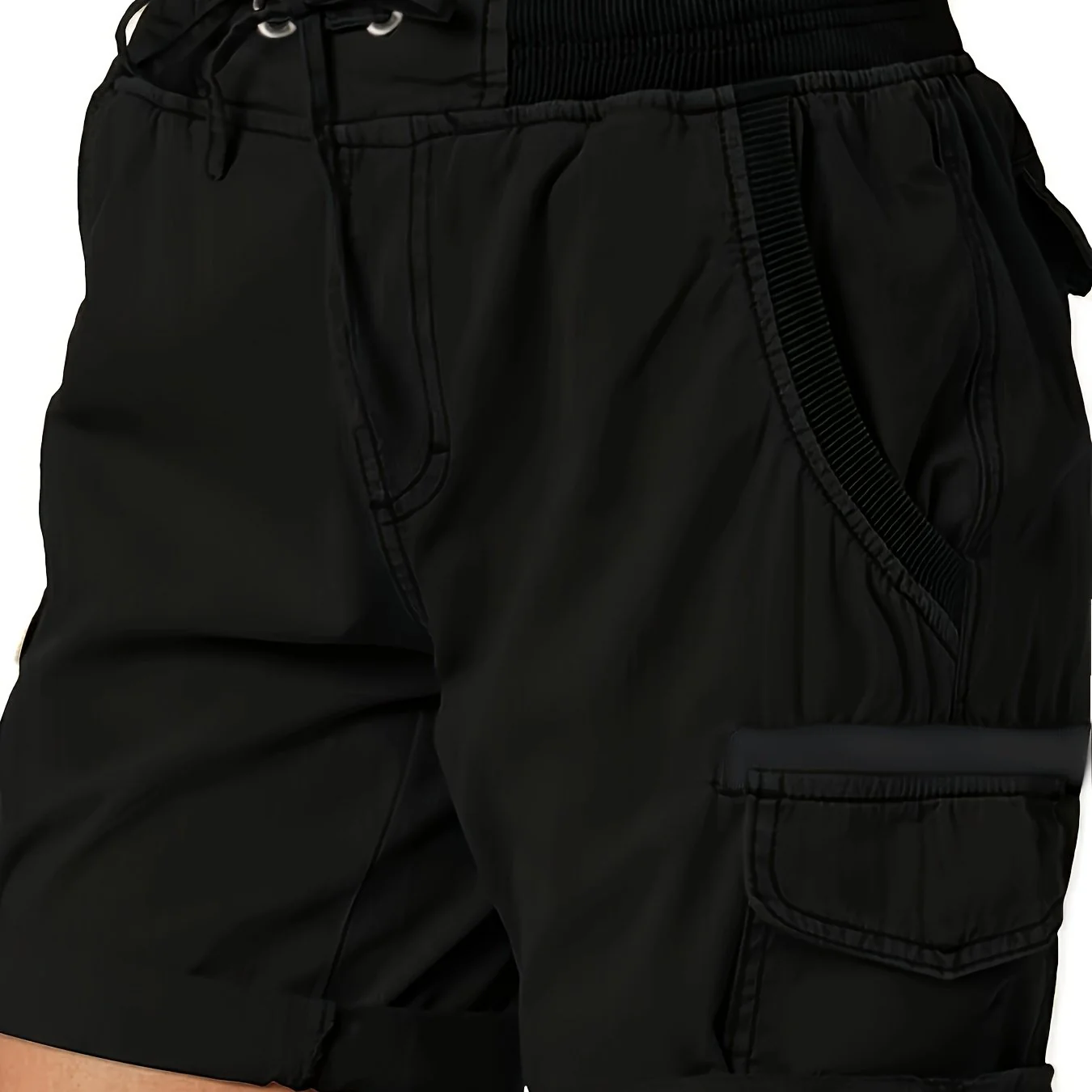 Shorts décontractés pour femme style cargo avec poches et cordon – Idéal pour l'été et les loisirs - Image 13