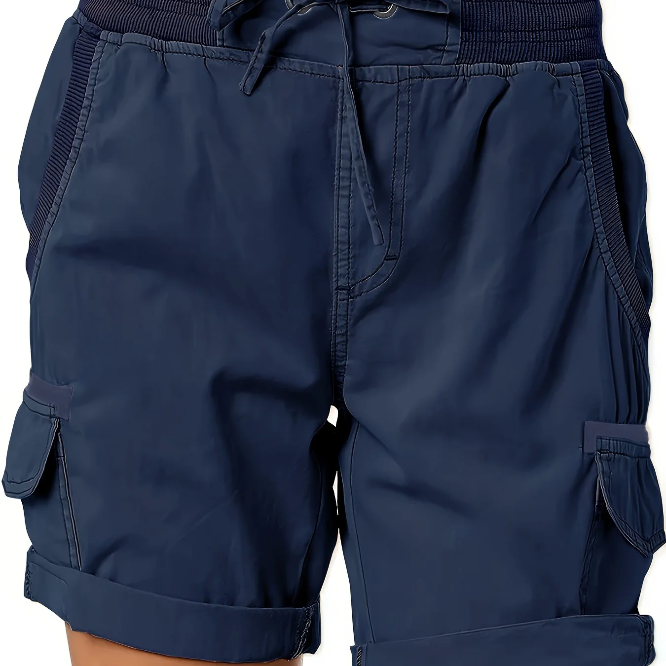 Shorts décontractés pour femme style cargo avec poches et cordon – Idéal pour l'été et les loisirs - Image 19