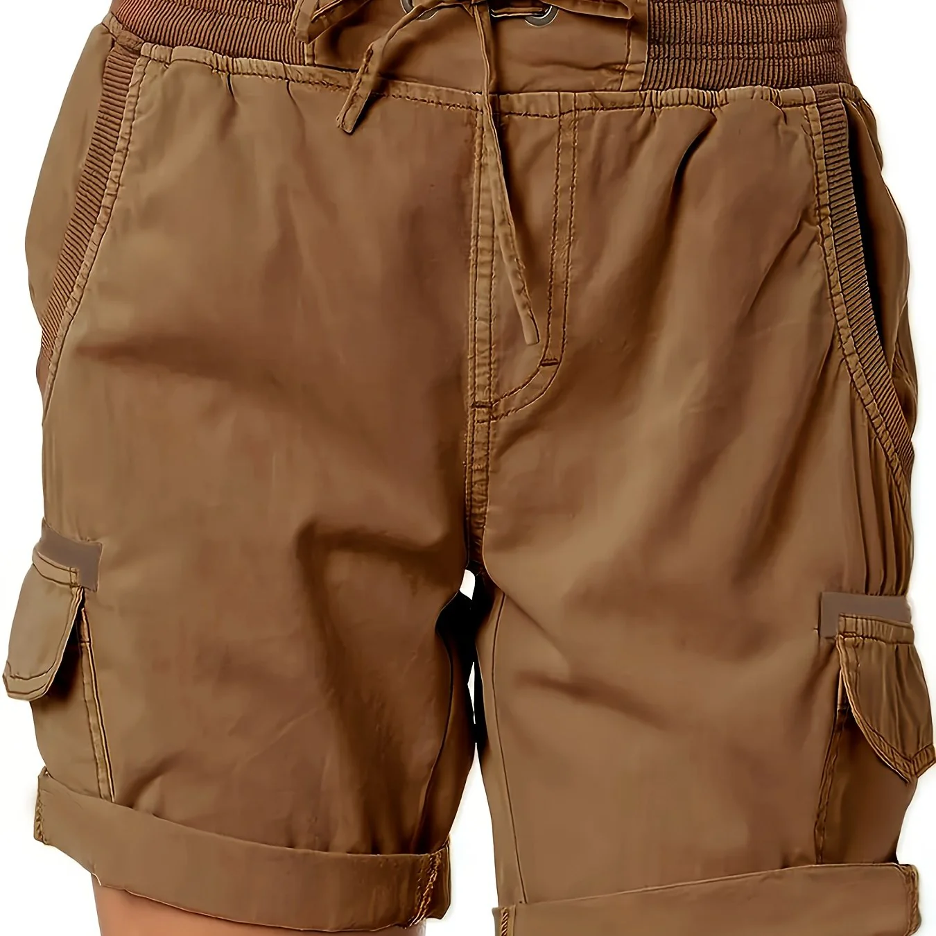 Shorts décontractés pour femme style cargo avec poches et cordon – Idéal pour l'été et les loisirs - Image 20