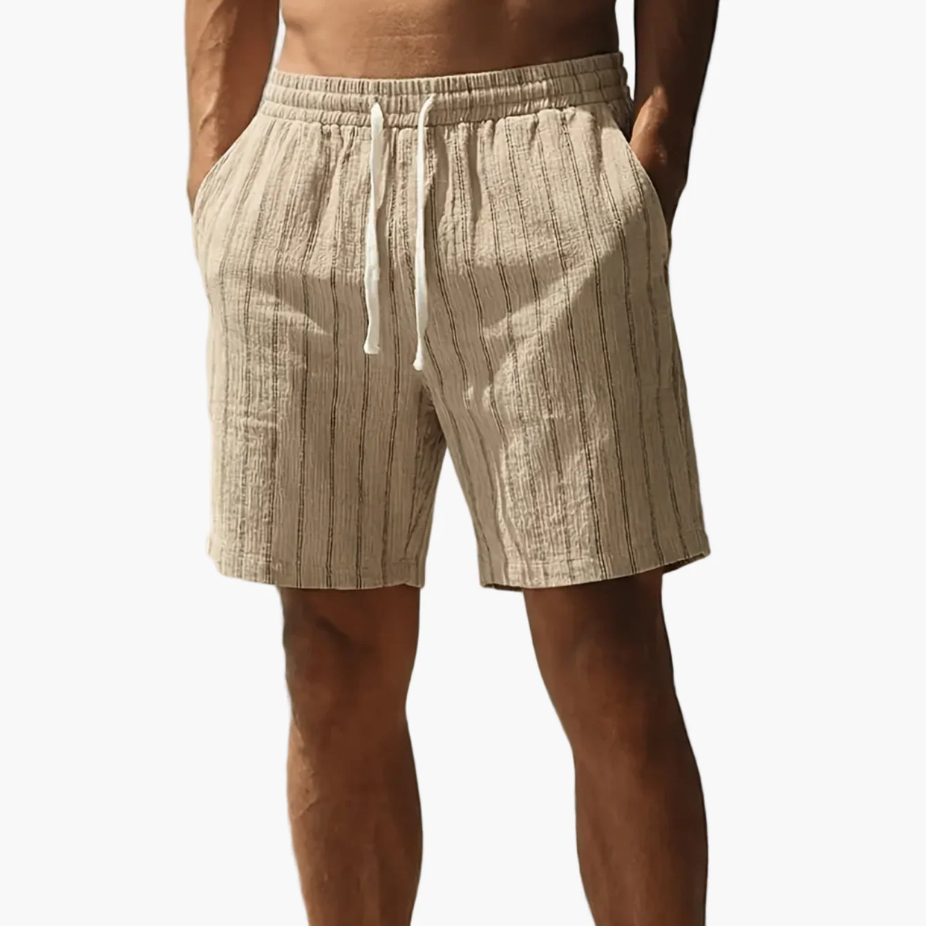 Shorts décontractés à rayures pour homme, style urbain tendance, idéals loisirs et sport - Image 14