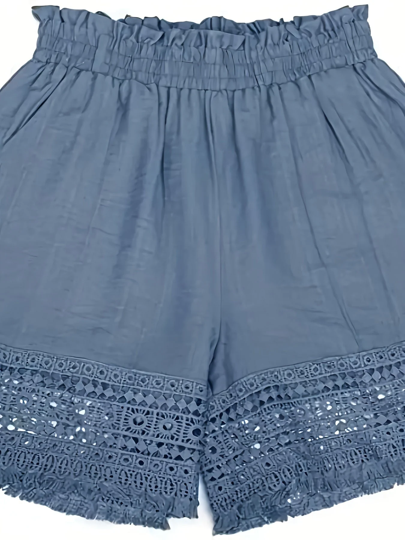 Shorts femme style bohème à taille froncée pour l'été, idéal pour les vacances et le quotidien - Image 10