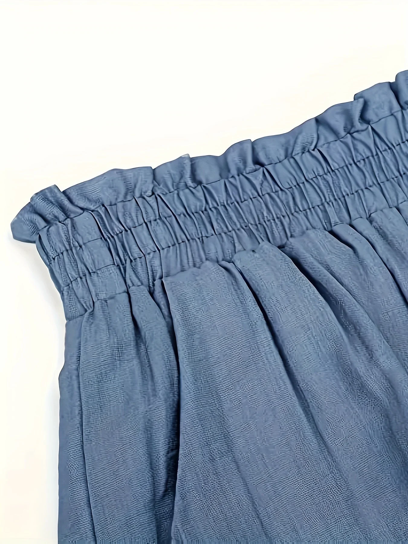 Shorts femme style bohème à taille froncée pour l'été, idéal pour les vacances et le quotidien - Image 6