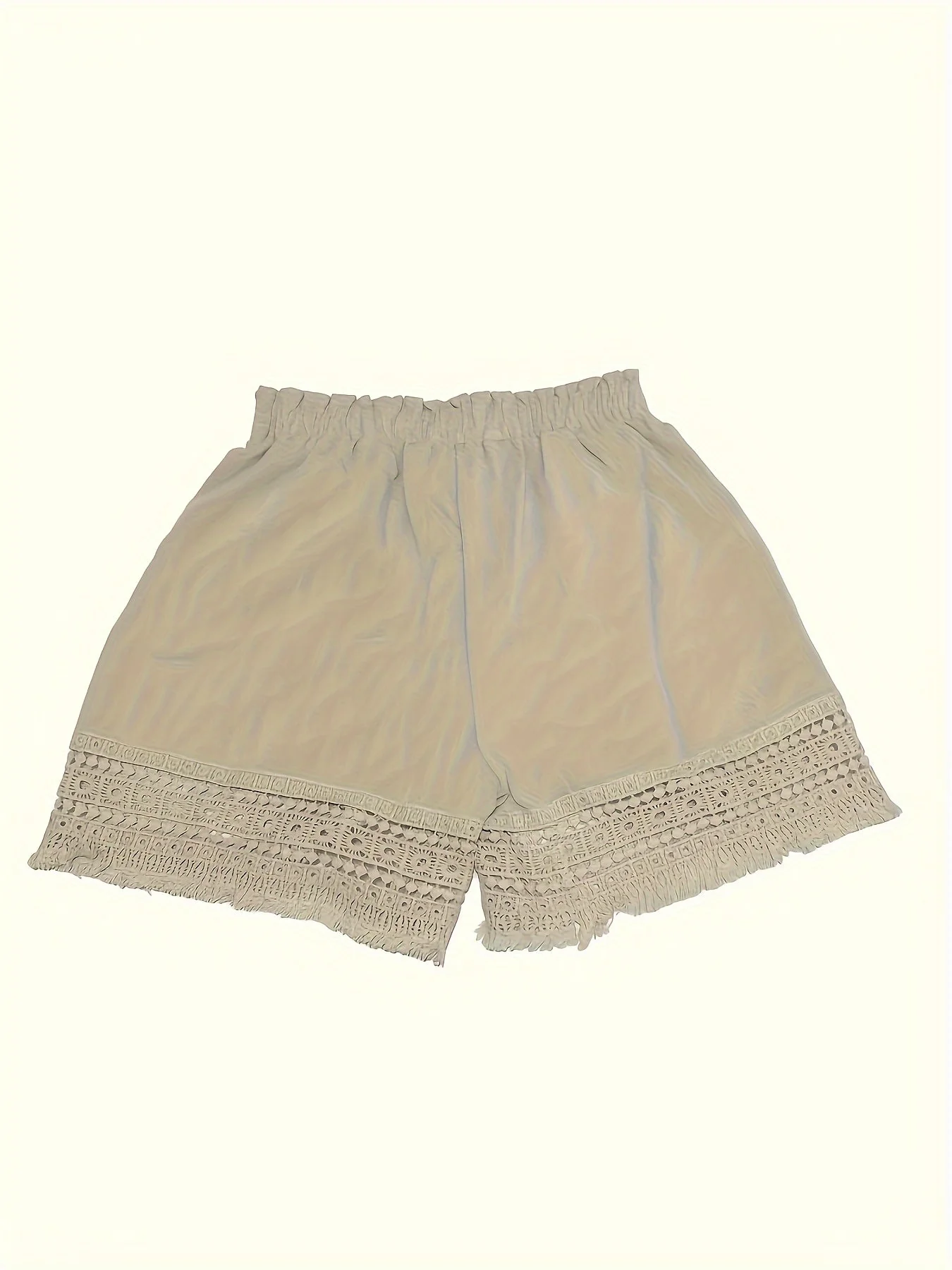 Shorts femme style bohème à taille froncée pour l'été, idéal pour les vacances et le quotidien - Image 7