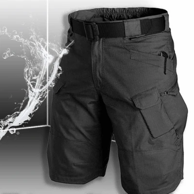 Shorts Tactiques Imperméables Homme Style Militaire Multi-Poches pour Randonnée et Activités Extérieures - Image 10