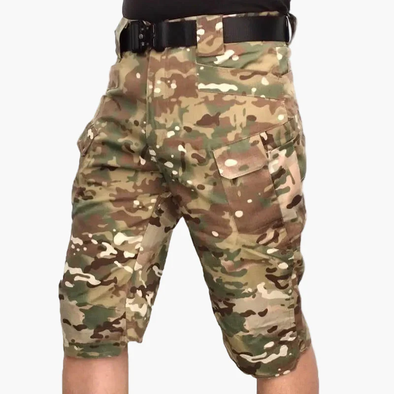 Shorts Tactiques Imperméables Homme Style Militaire Multi-Poches pour Randonnée et Activités Extérieures - Image 7