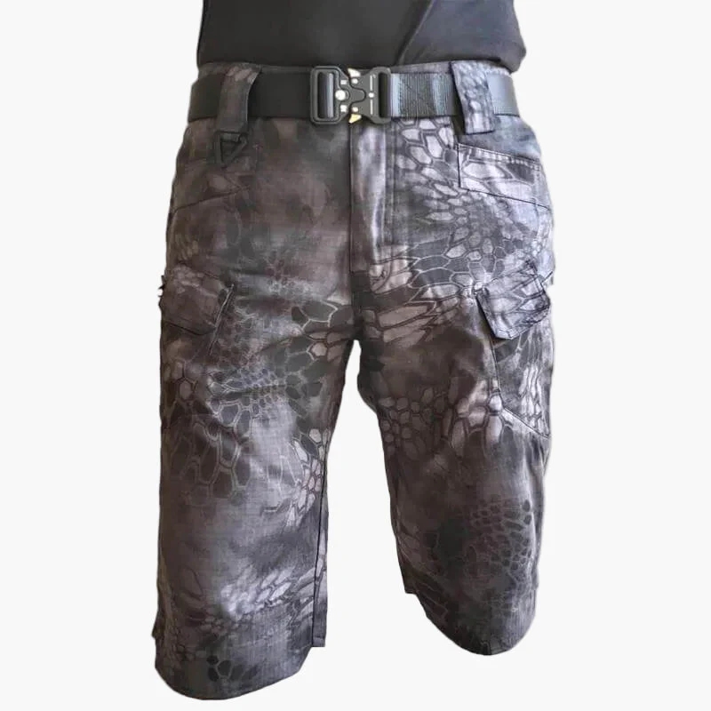 Shorts Tactiques Imperméables Homme Style Militaire Multi-Poches pour Randonnée et Activités Extérieures - Image 8