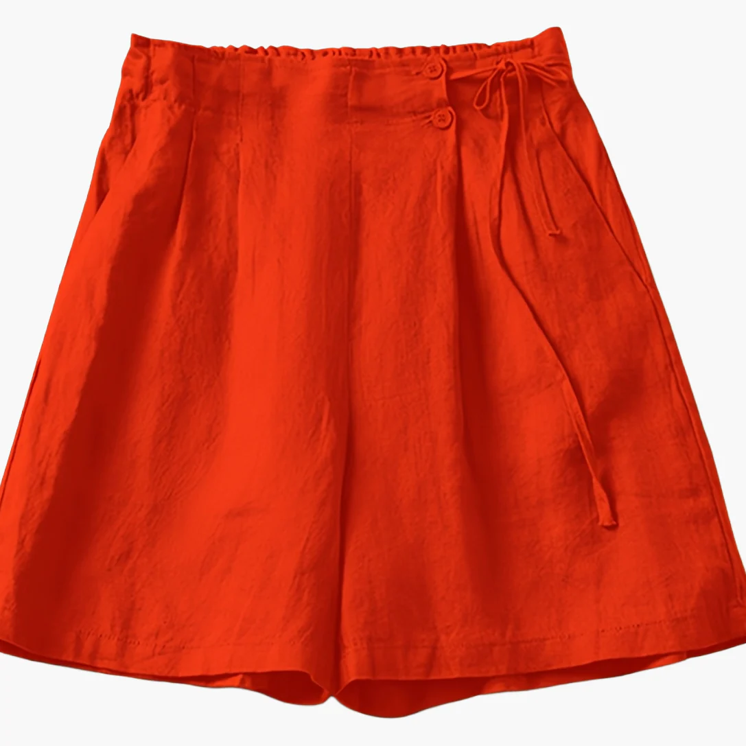 Shorts taille haute femme coupe ample style décontracté été - Image 12