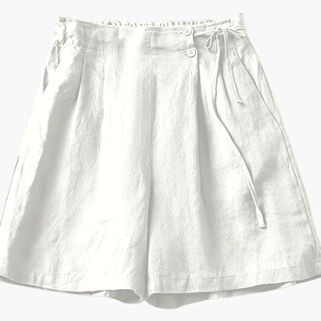 Shorts taille haute femme coupe ample style décontracté été - Image 13