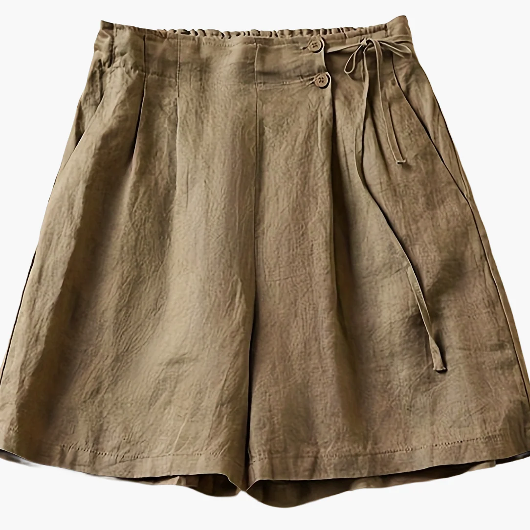 Shorts taille haute femme coupe ample style décontracté été - Image 14