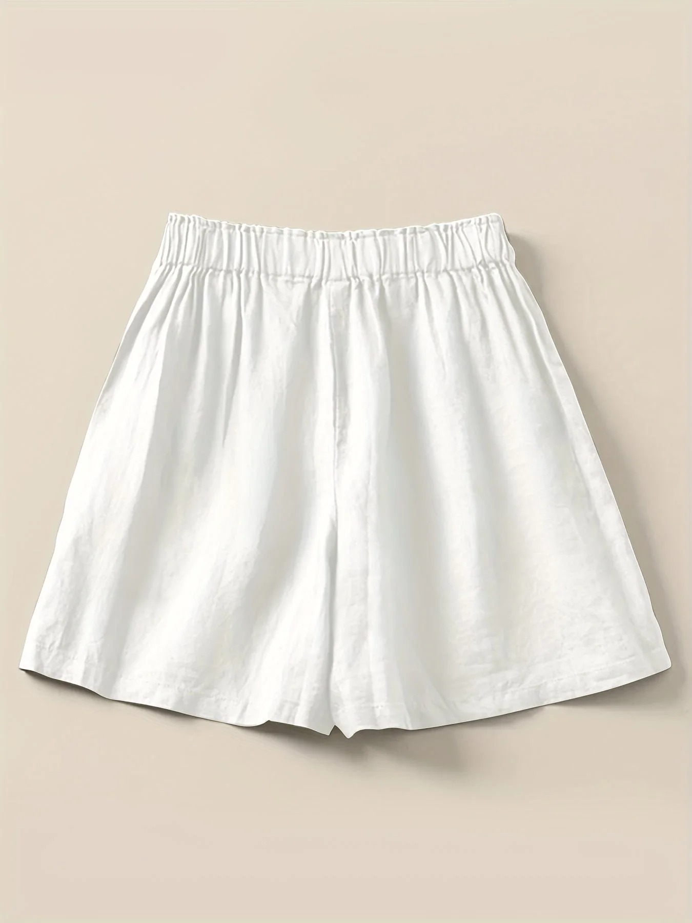 Shorts taille haute femme coupe ample style décontracté été - Image 7