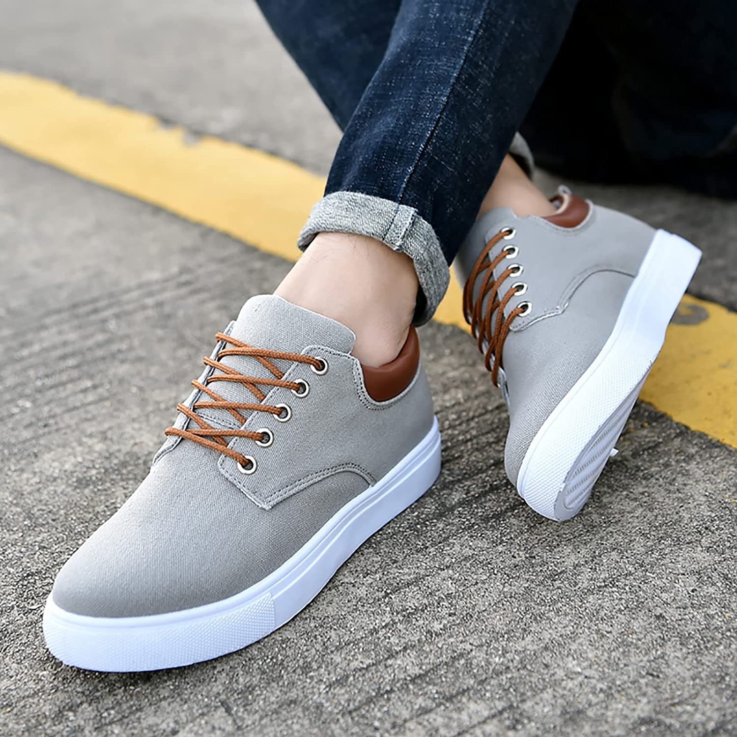 Sneakers décontractées homme style urbain polyvalent pour toutes occasions - Image 10