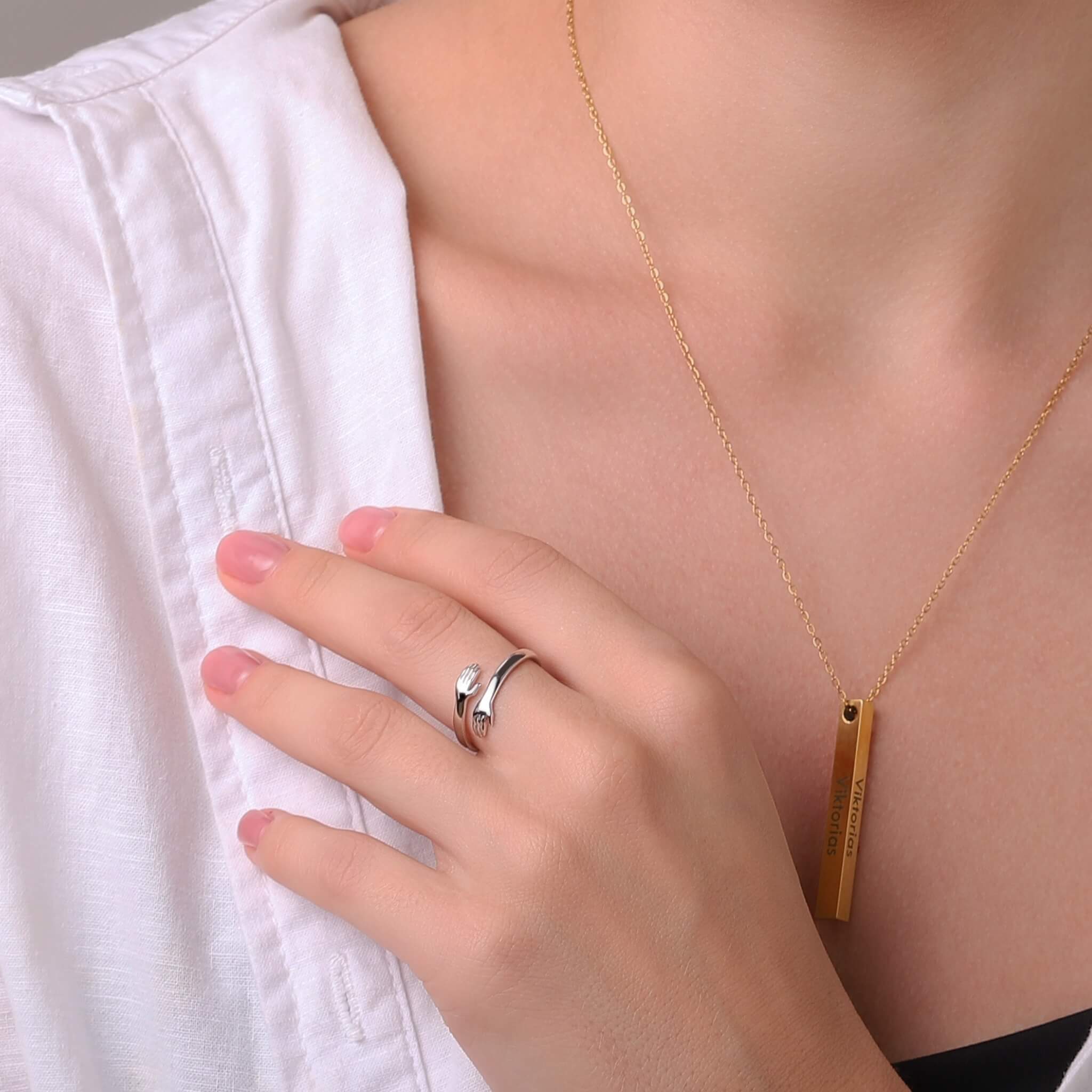Stephanie – Bague Ajustable Embrassade pour Femmes - Image 4