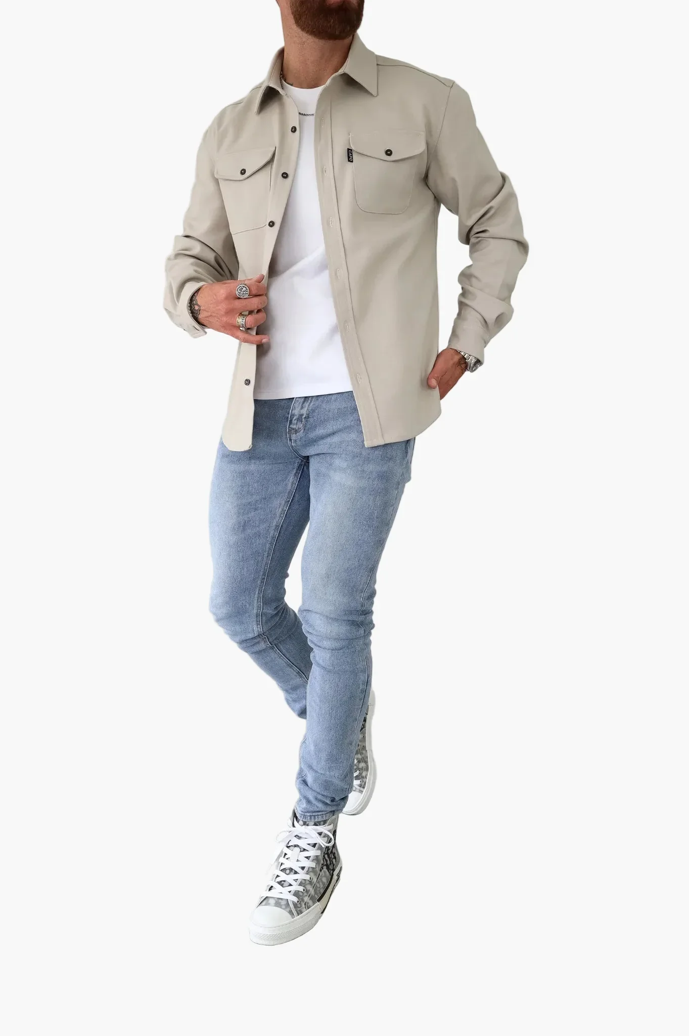Surchemise décontractée urbaine homme, style moderne polyvalent - Image 2