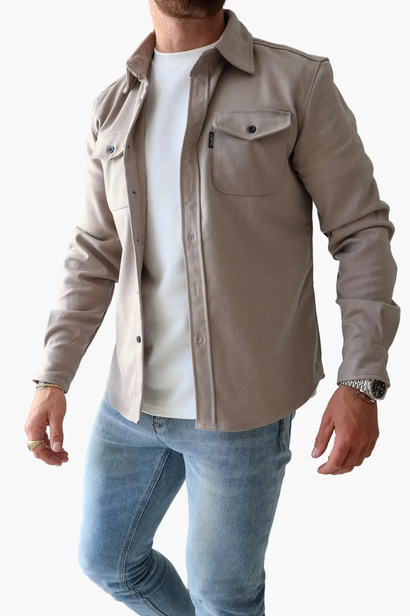 Surchemise décontractée urbaine homme, style moderne polyvalent - Image 3