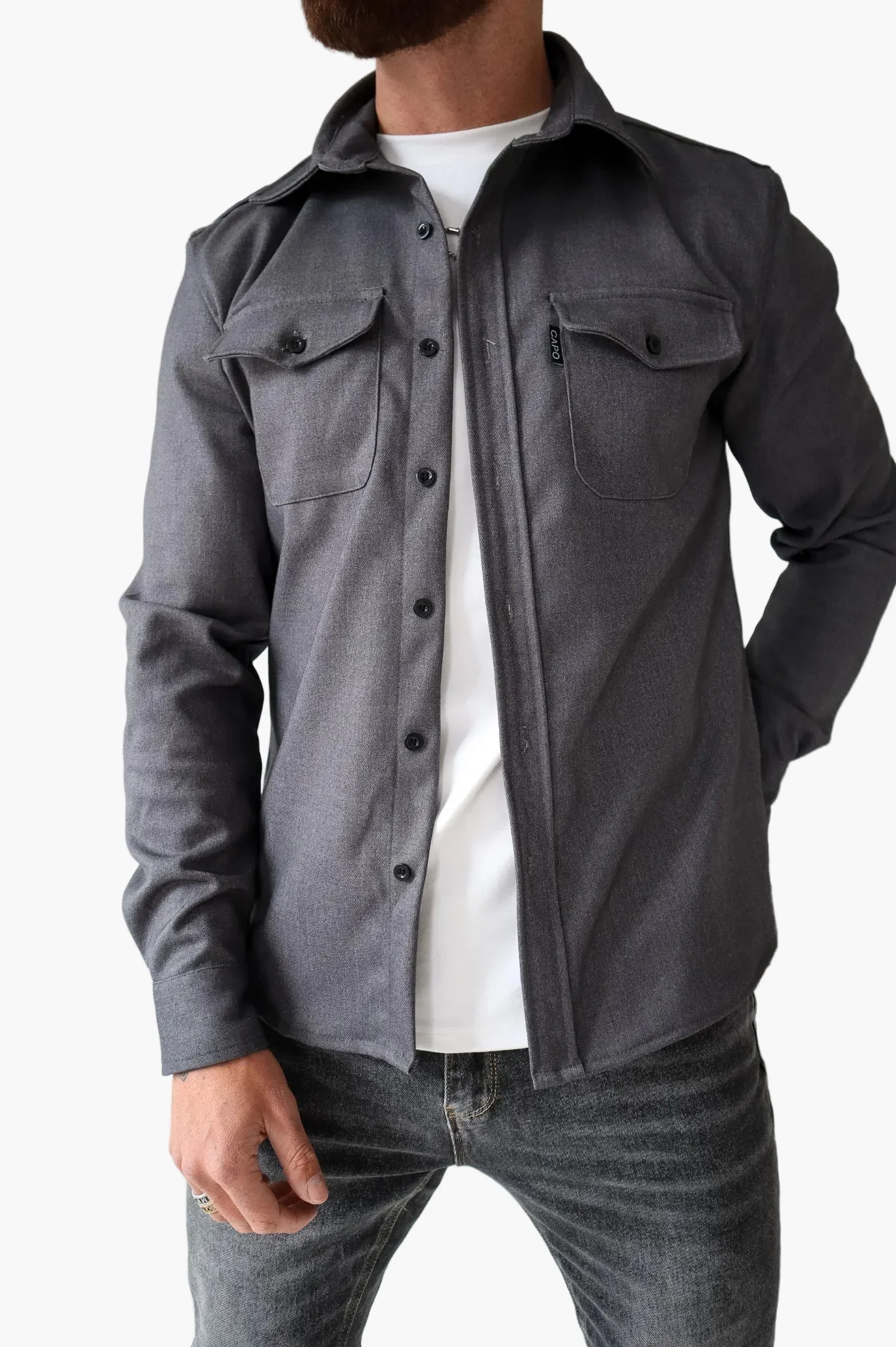 Surchemise décontractée urbaine homme, style moderne polyvalent - Image 6