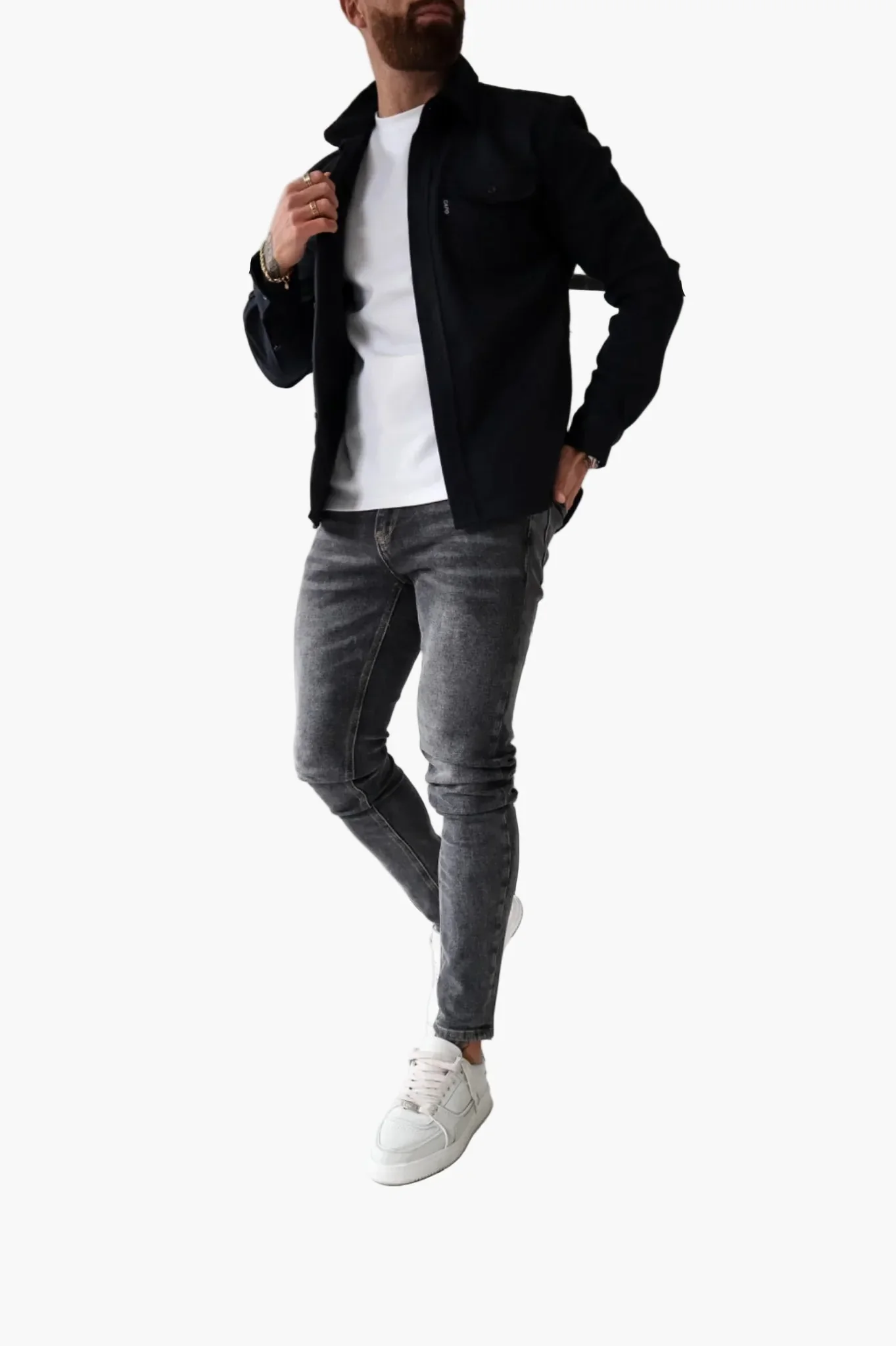 Surchemise décontractée urbaine homme, style moderne polyvalent - Image 7