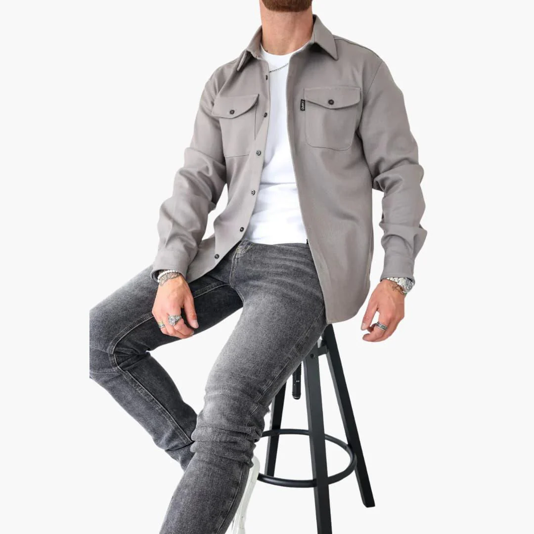 Surchemise Style Veste à Boutons pour Homme – Élégance Décontractée et Polyvalente - Image 11