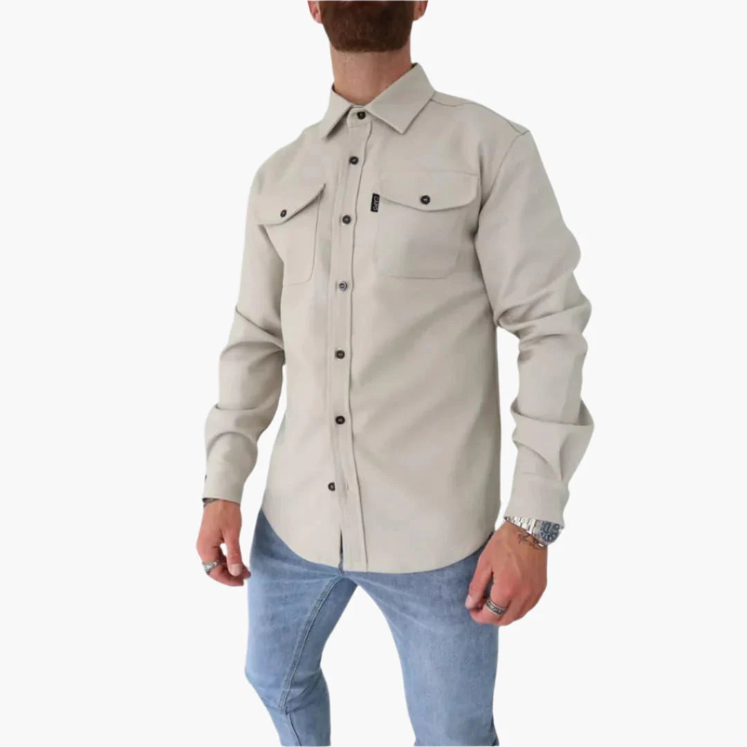Surchemise Style Veste à Boutons pour Homme – Élégance Décontractée et Polyvalente - Image 12
