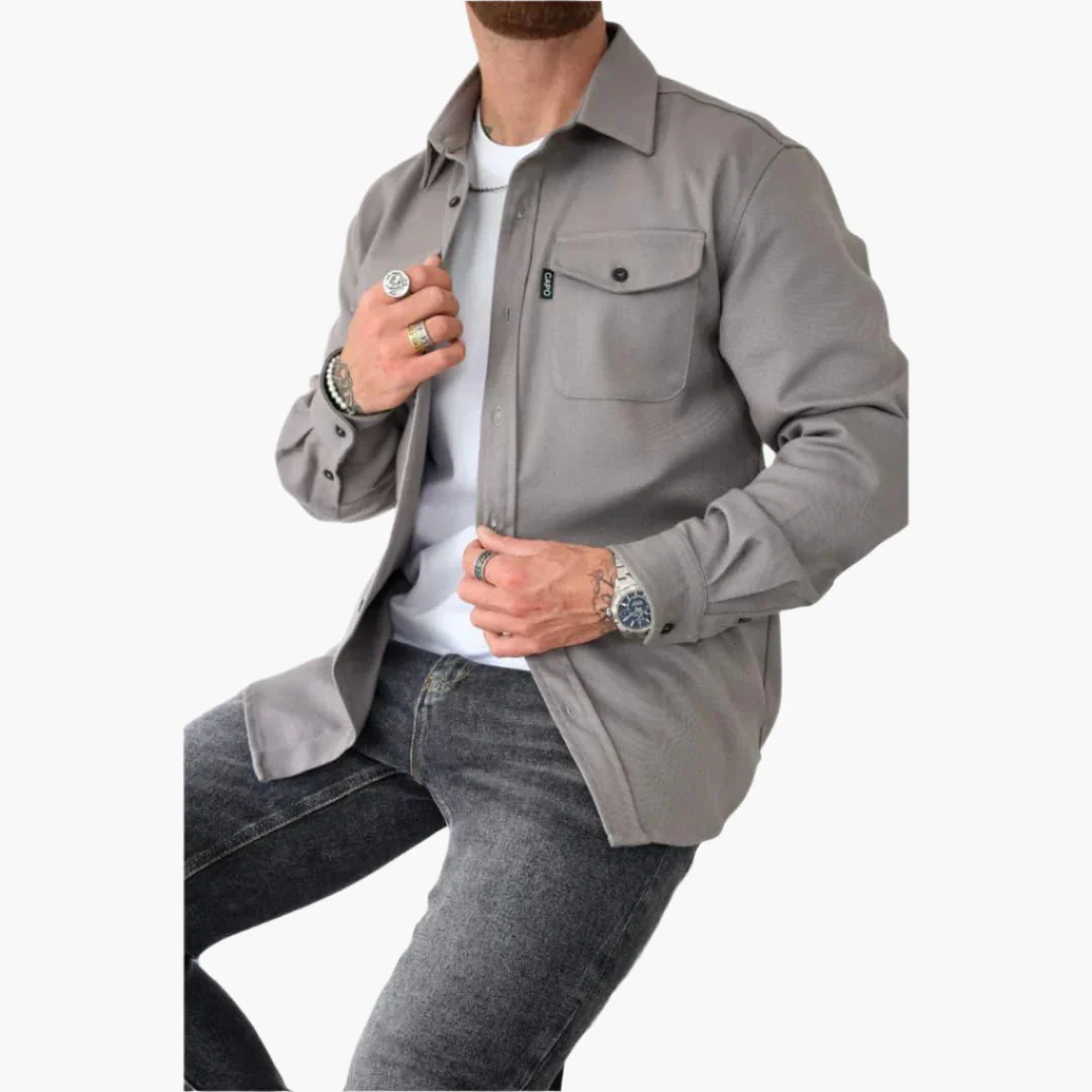 Surchemise Style Veste à Boutons pour Homme – Élégance Décontractée et Polyvalente - Image 15
