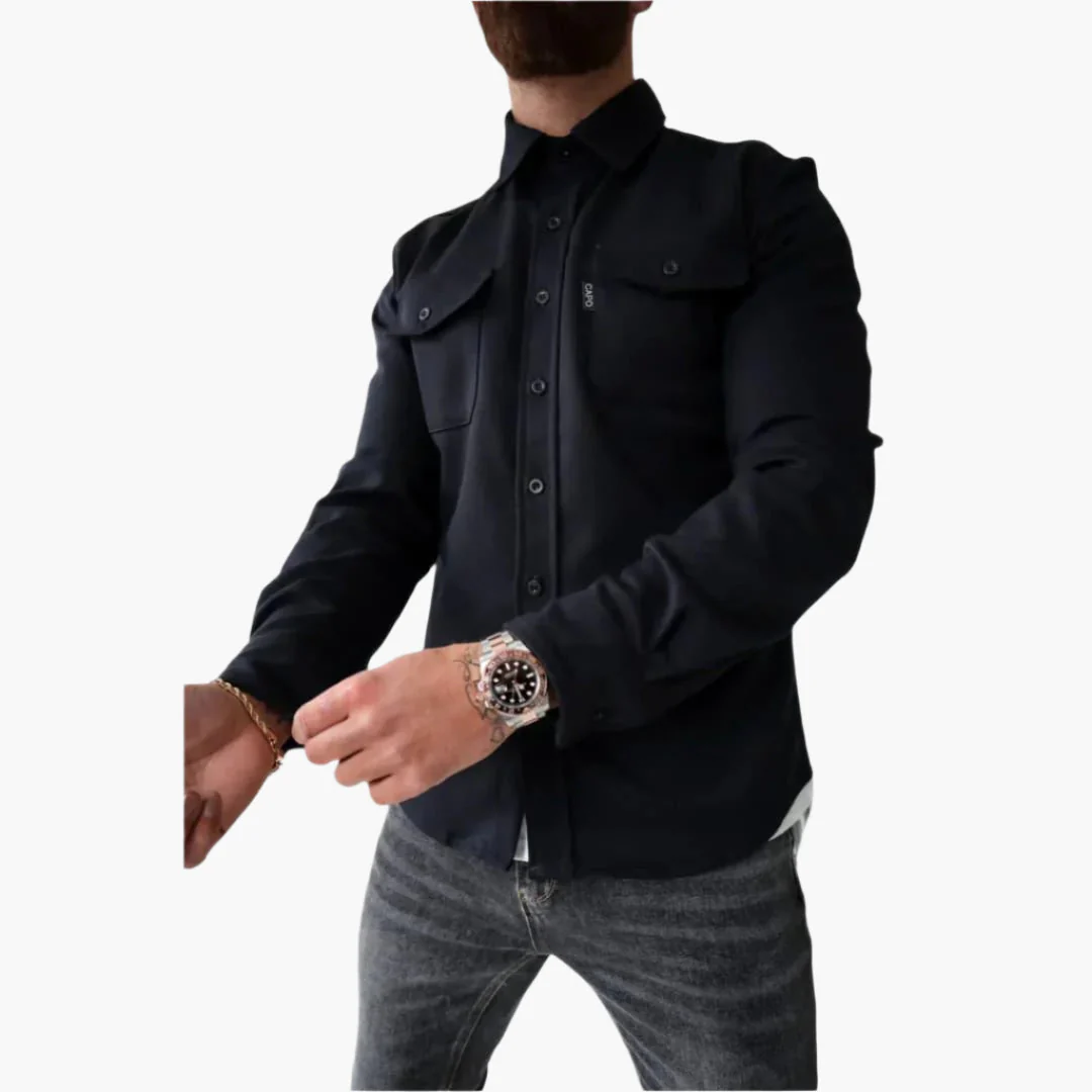 Surchemise Style Veste à Boutons pour Homme – Élégance Décontractée et Polyvalente - Image 5