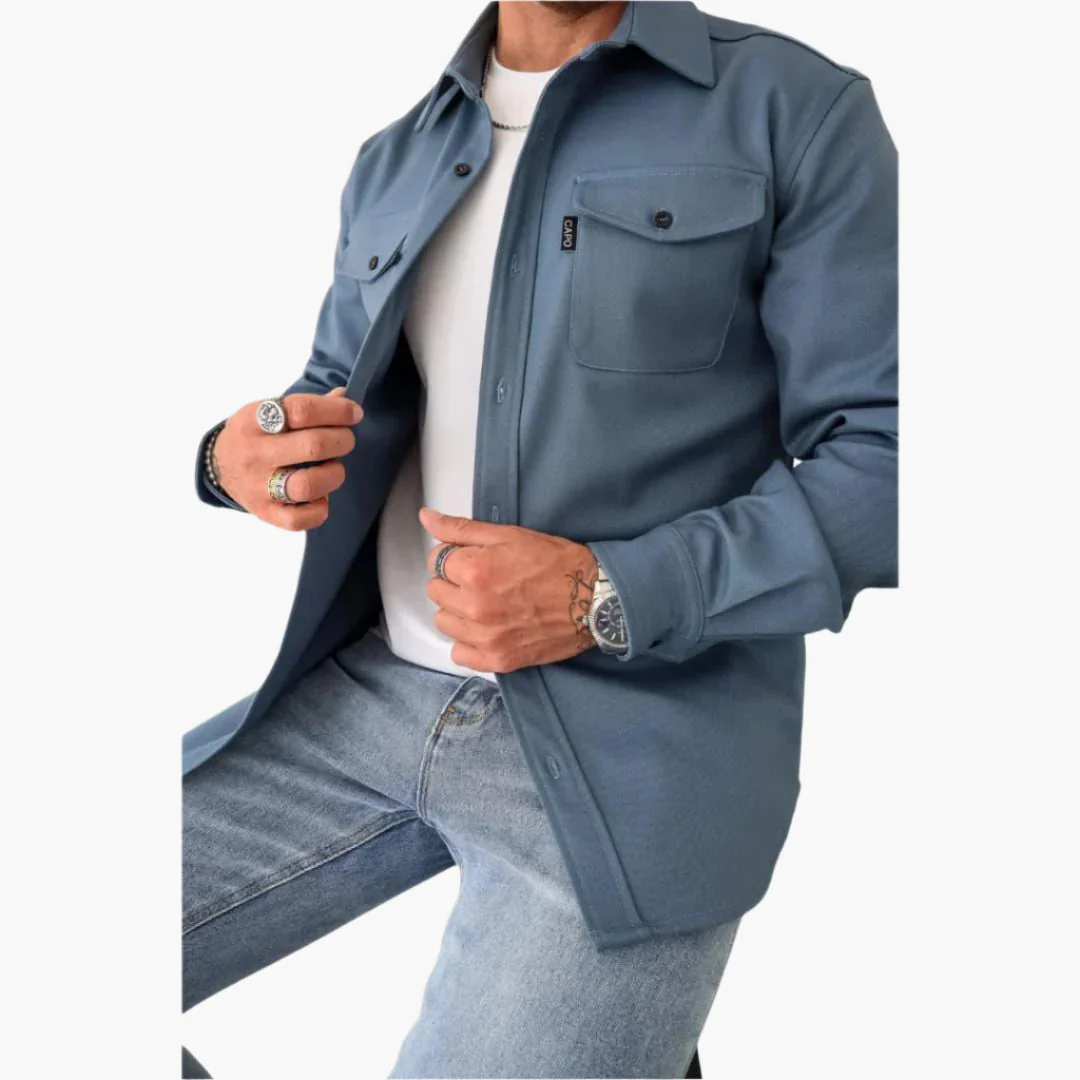 Surchemise Style Veste à Boutons pour Homme – Élégance Décontractée et Polyvalente - Image 7
