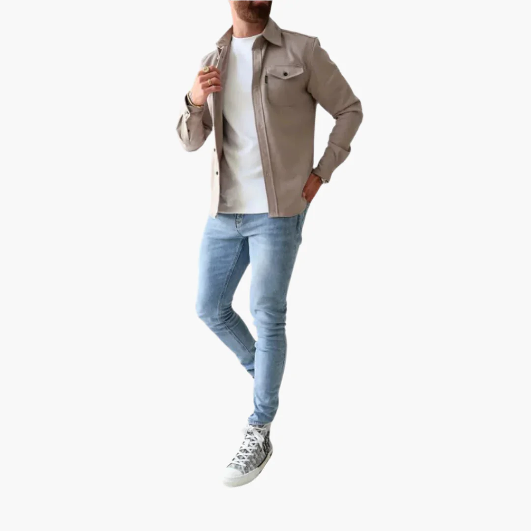 Surchemise Style Veste à Boutons pour Homme – Élégance Décontractée et Polyvalente - Image 8