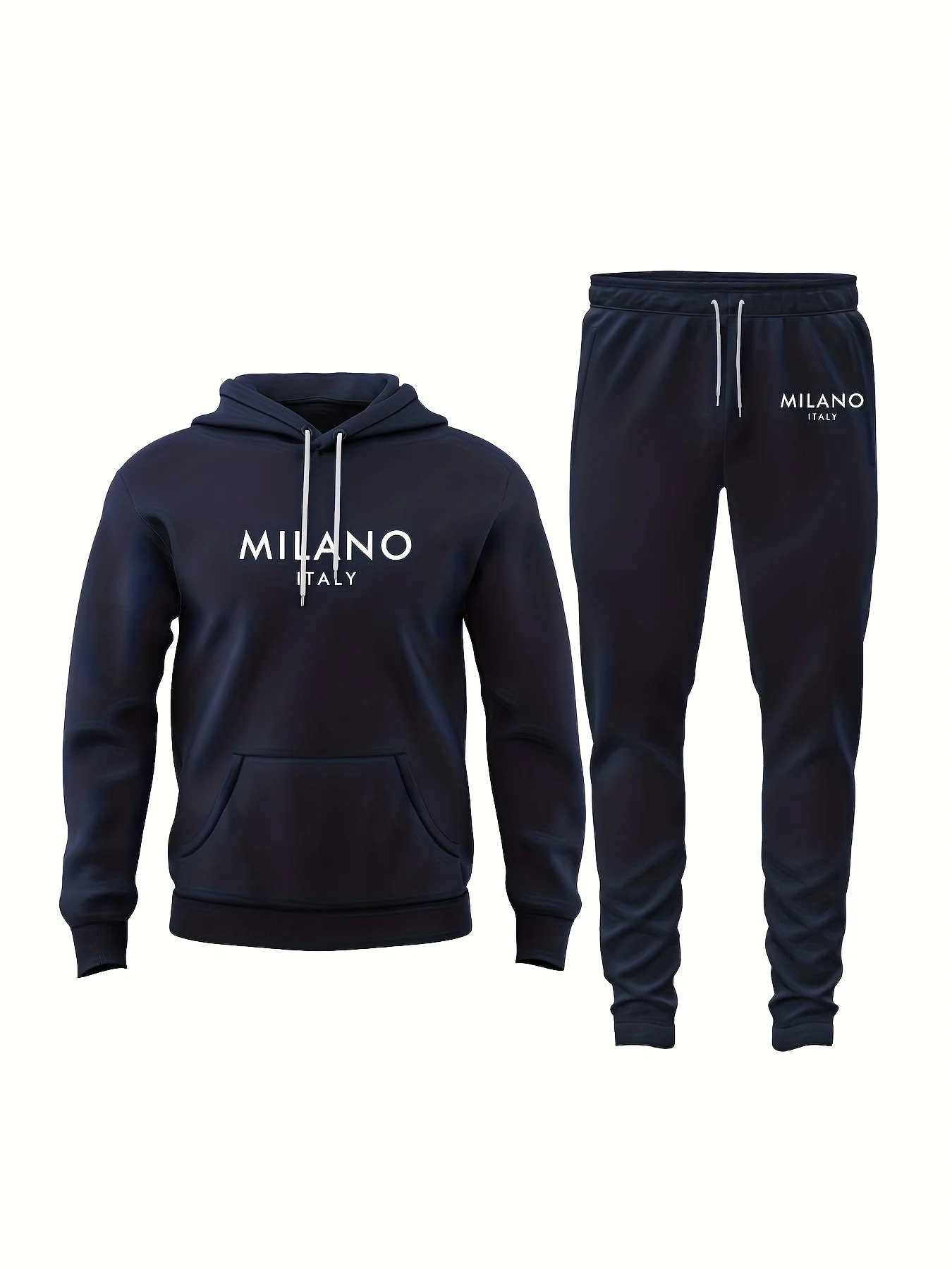 Survêtement à Capuche Homme MILANO ITALY – Ensemble Sweat et Jogging Style Urbain Décontracté - Image 7