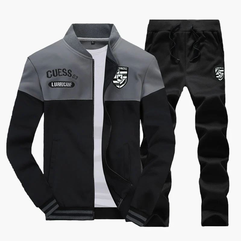 Survêtement Baseball Homme Style Sport Décontracté Ensemble Haut et Pantalon - Image 5