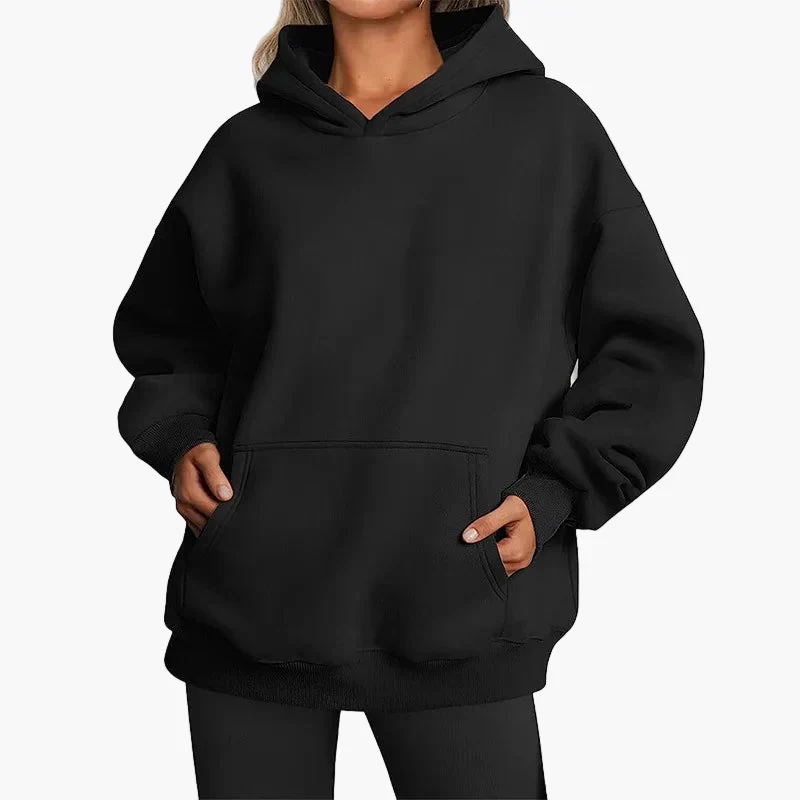 Sweat à Capuche Décontracté Oversize Femme Style Urbain Confort Quotidien - Image 2