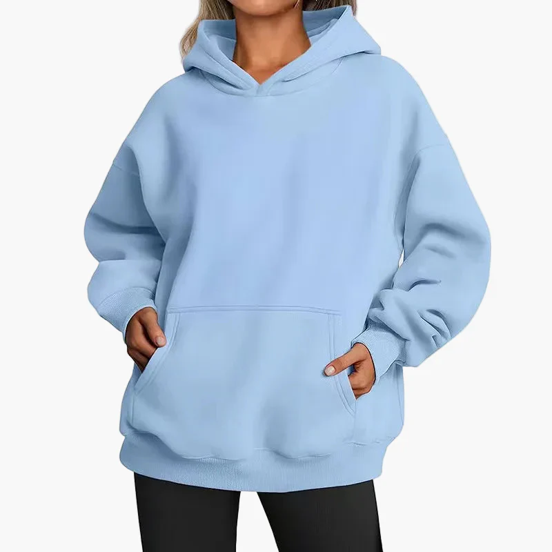 Sweat à Capuche Décontracté Oversize Femme Style Urbain Confort Quotidien - Image 3