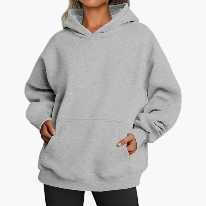 Sweat à Capuche Décontracté Oversize Femme Style Urbain Confort Quotidien - Image 5