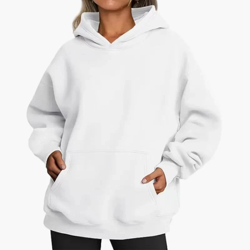 Sweat à Capuche Décontracté Oversize Femme Style Urbain Confort Quotidien - Image 6