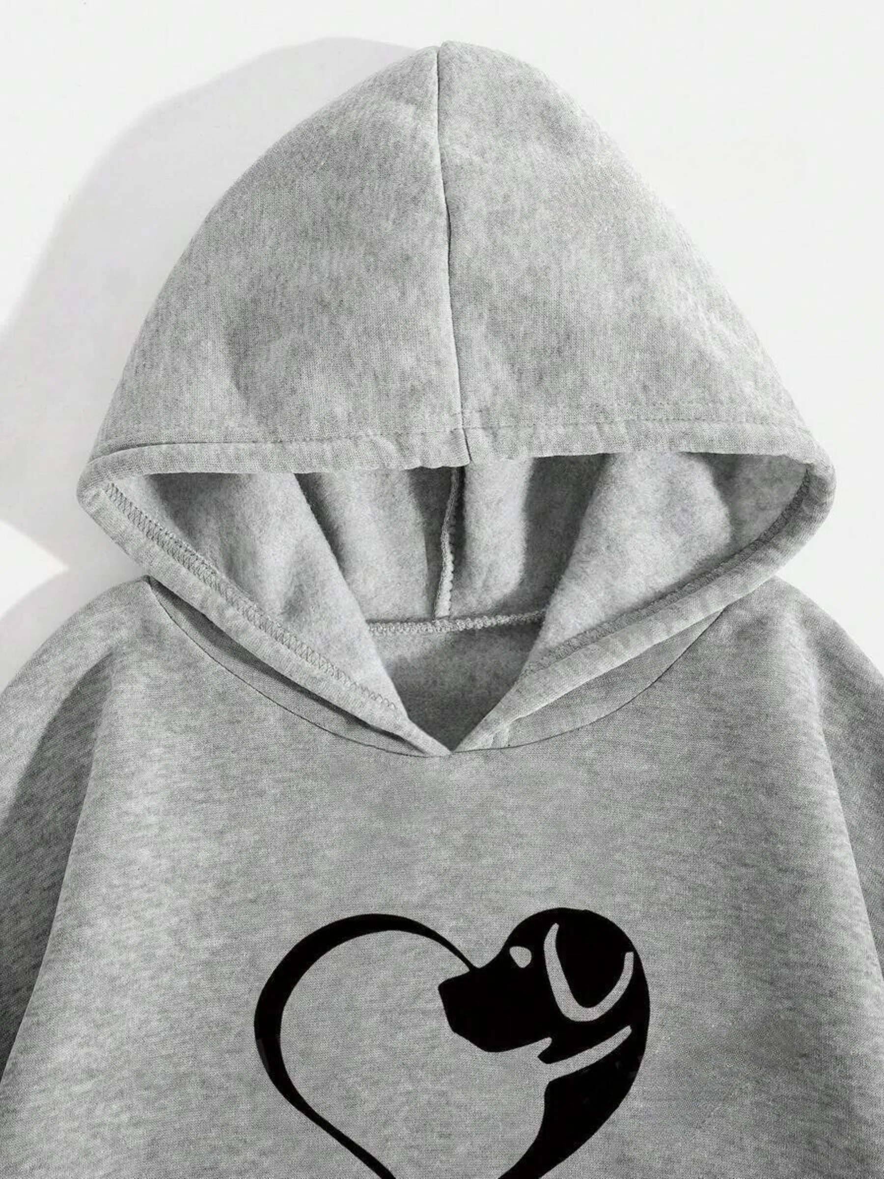 Sweat à Capuche Femme Motif Chien Amour Style Décontracté pour Amatrices de Chiens - Image 3