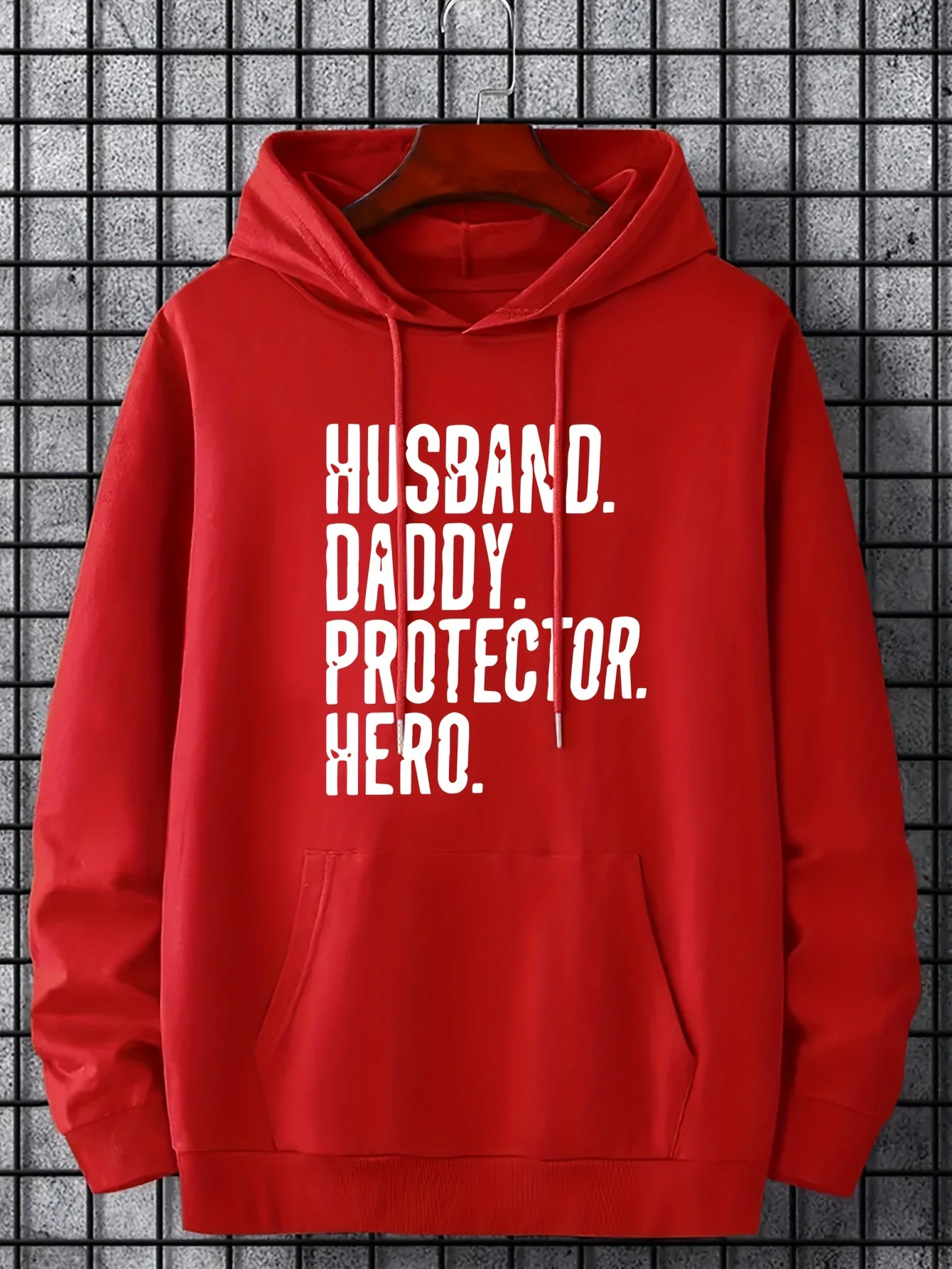 Sweat à Capuche Graphique Homme - HUSBAND DADDY PROTECTOR HERO - Style Décontracté Cadeau Idéal - Image 6