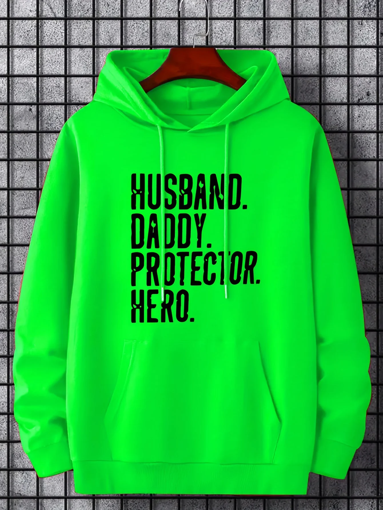 Sweat à Capuche Graphique Homme - HUSBAND DADDY PROTECTOR HERO - Style Décontracté Cadeau Idéal - Image 8